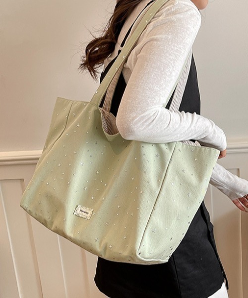 mebole（メボレ）の「reversible tote bag（トートバッグ・レディース・アイボリー/ピンク/ブルー/グリーン/ブラック・FREE）」の10枚目の写真