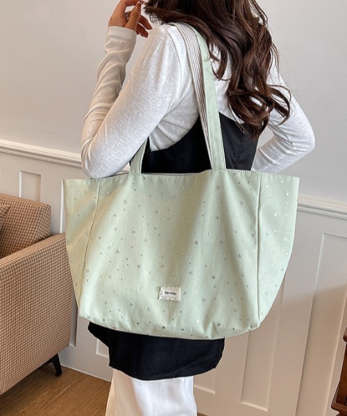 mebole（メボレ）の「reversible tote bag（トートバッグ・レディース・アイボリー/ピンク/ブルー/グリーン/ブラック・FREE）」の11枚目の写真
