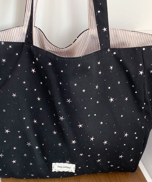 mebole（メボレ）の「reversible tote bag（トートバッグ・レディース・アイボリー/ピンク/ブルー/グリーン/ブラック・FREE）」の9枚目の写真