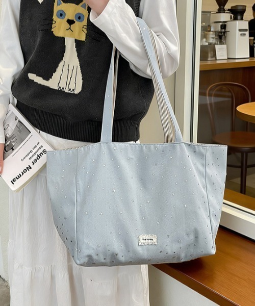 mebole（メボレ）の「reversible tote bag（トートバッグ・レディース・アイボリー/ピンク/ブルー/グリーン/ブラック・FREE）」の14枚目の写真