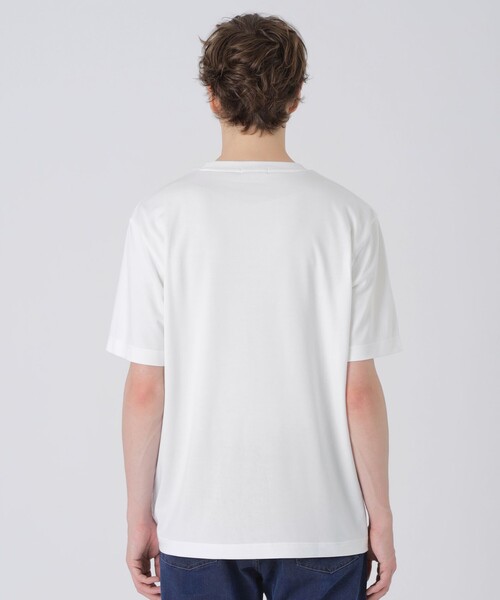 BLACK LABEL CRESTBRIDGE(ブラックレーベル・クレストブリッジ)の「パイルシャドーチェックTシャツ(Tシャツ/カットソー・メンズ・オフホワイト/ブラック/グリーン系その他/ベージュ系その他・XL/L/M)」の22枚目の写真