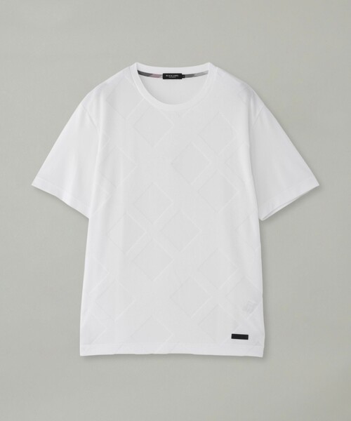 BLACK LABEL CRESTBRIDGE(ブラックレーベル・クレストブリッジ)の「パイルシャドーチェックTシャツ(Tシャツ/カットソー・メンズ・オフホワイト/ブラック/グリーン系その他/ベージュ系その他・XL/L/M)」の20枚目の写真