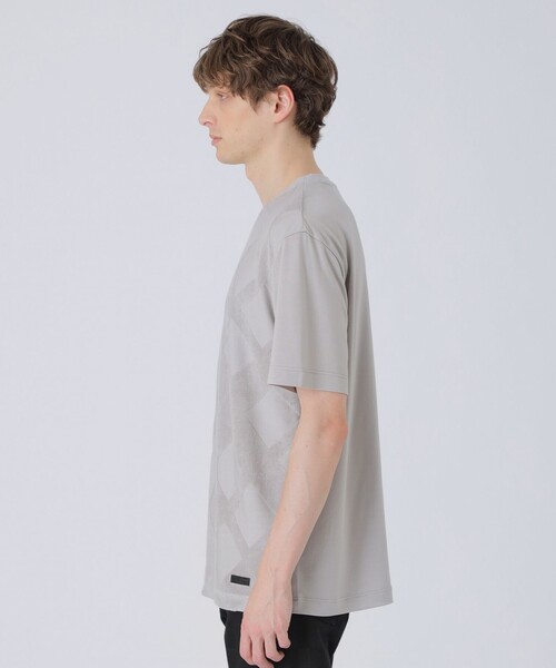 BLACK LABEL CRESTBRIDGE(ブラックレーベル・クレストブリッジ)の「パイルシャドーチェックTシャツ(Tシャツ/カットソー・メンズ・オフホワイト/ブラック/グリーン系その他/ベージュ系その他・XL/L/M)」の13枚目の写真