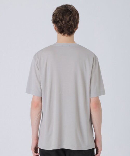 BLACK LABEL CRESTBRIDGE(ブラックレーベル・クレストブリッジ)の「パイルシャドーチェックTシャツ(Tシャツ/カットソー・メンズ・オフホワイト/ブラック/グリーン系その他/ベージュ系その他・XL/L/M)」の12枚目の写真