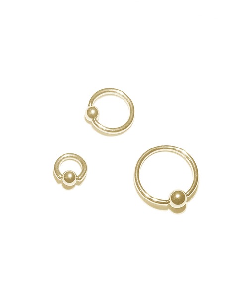 MORPH(モルフ)の「MORPH モルフ CBR ボディーピアス 14ゲージ 6mm~14mm(ピアス(片耳用)・メンズ・ゴールド・12/10/8/6/14)」の2枚目の写真