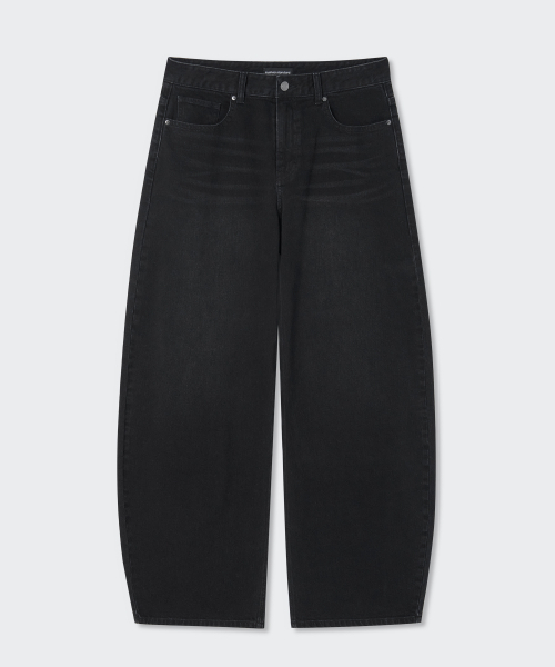 MUSINSA STANDARD WOMAN（ムシンサスタンダードウーマン）の「ウィメンズエッセンシャルカーブデニムパンツ[ウォッシュドブラック]（デニムパンツ・レディース・その他・30/24/25/26/27/28/29）」の4枚目の写真