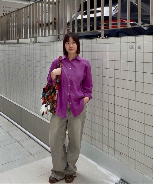 MUSINSA STANDARD WOMAN（ムシンサスタンダードウーマン）の「ウィメンズエッセンシャルカーブデニムパンツ[ウォッシュドブラック]（デニムパンツ・レディース・その他・30/24/25/26/27/28/29）」の11枚目の写真