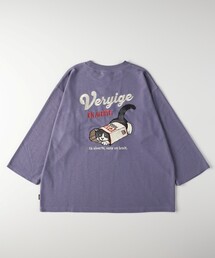 七分袖」に該当するTシャツ/カットソー（パープル/紫色系