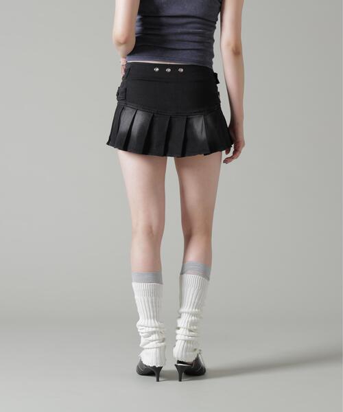 ROYAL FLASH（ロイヤルフラッシュ）の「MAVYTH/メヴィス/DOUBLE BELTED SKIRT（スカート・レディース・ブラック/ブルー系その他3・L/M）」の8枚目の写真