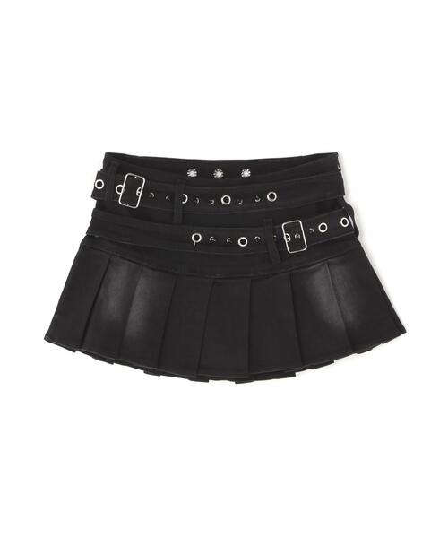 ROYAL FLASH（ロイヤルフラッシュ）の「MAVYTH/メヴィス/DOUBLE BELTED SKIRT（スカート・レディース・ブラック/ブルー系その他3・L/M）」の11枚目の写真