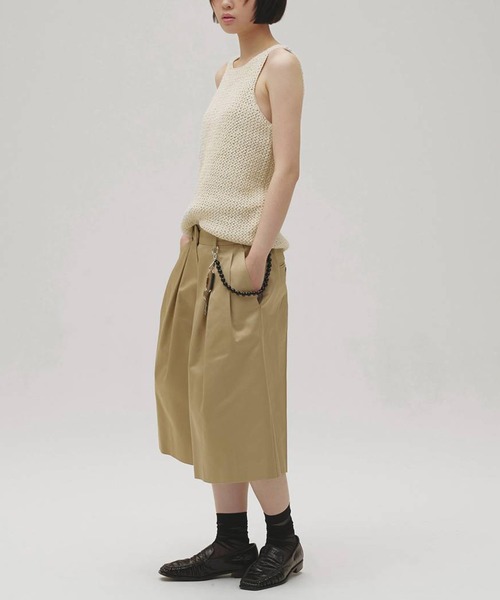 TODAYFUL（トゥデイフル）の「[TODAYFUL/トゥデイフル]Chino Bermuda Pants/チノバミューダパンツ/ハーフパンツ（チノパンツ・レディース・ベージュ/ブラック・38/36）」の9枚目の写真