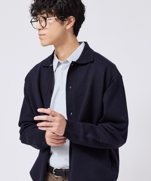 TAKEO KIKUCHI(タケオキクチ)の「ニット シャツ カーディガン(ニット/セーター・メンズ・グリーン/チャコールグレー/ブルー/ブラック・01/02/03/04)」の22枚目の写真