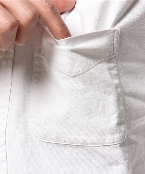 Denim & Supply Ralph Lauren（デニムアンドサプライラルフローレン）の「ディストレスト オックスフォード スポーツシャツ（シャツ/ブラウス・メンズ・ライトブルー/ホワイト・X-SMALL/MEDIUM/SMALL/LARGE/X-LARGE）」の7枚目の写真