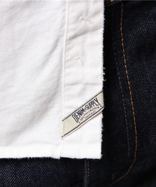 Denim & Supply Ralph Lauren（デニムアンドサプライラルフローレン）の「ディストレスト オックスフォード スポーツシャツ（シャツ/ブラウス・メンズ・ライトブルー/ホワイト・X-SMALL/MEDIUM/SMALL/LARGE/X-LARGE）」の9枚目の写真