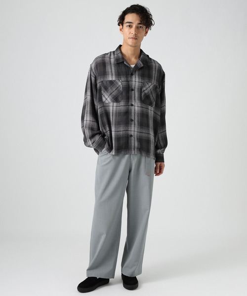 BAYFLOW(ベイフロー)の「ブークレチェックシャツ(シャツ/ブラウス・メンズ・ダークオリーブ/ブルー/チャコール・LARGE/MEDIUM)」の4枚目の写真