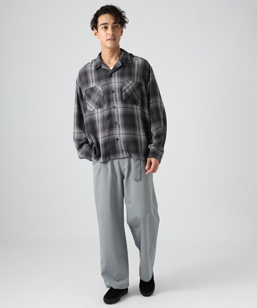 BAYFLOW(ベイフロー)の「ブークレチェックシャツ(シャツ/ブラウス・メンズ・ダークオリーブ/ブルー/チャコール・LARGE/MEDIUM)」の5枚目の写真