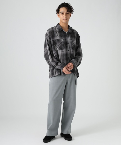 BAYFLOW(ベイフロー)の「ブークレチェックシャツ(シャツ/ブラウス・メンズ・ダークオリーブ/ブルー/チャコール・LARGE/MEDIUM)」の6枚目の写真