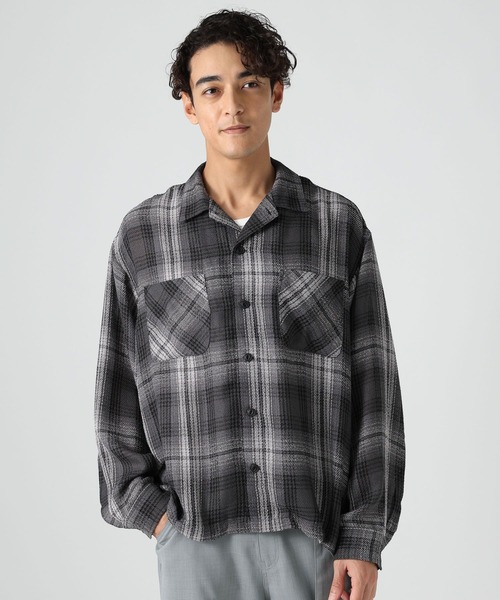 BAYFLOW(ベイフロー)の「ブークレチェックシャツ(シャツ/ブラウス・メンズ・ダークオリーブ/ブルー/チャコール・LARGE/MEDIUM)」の7枚目の写真