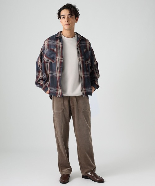 BAYFLOW(ベイフロー)の「ブークレチェックシャツ(シャツ/ブラウス・メンズ・ダークオリーブ/ブルー/チャコール・LARGE/MEDIUM)」の12枚目の写真