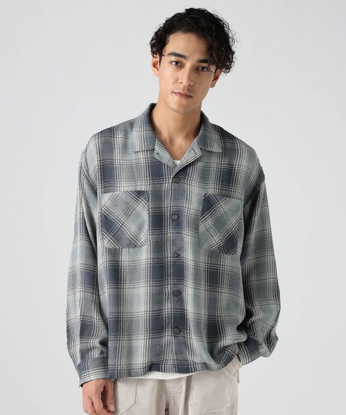 BAYFLOW(ベイフロー)の「ブークレチェックシャツ(シャツ/ブラウス・メンズ・ダークオリーブ/ブルー/チャコール・LARGE/MEDIUM)」の19枚目の写真