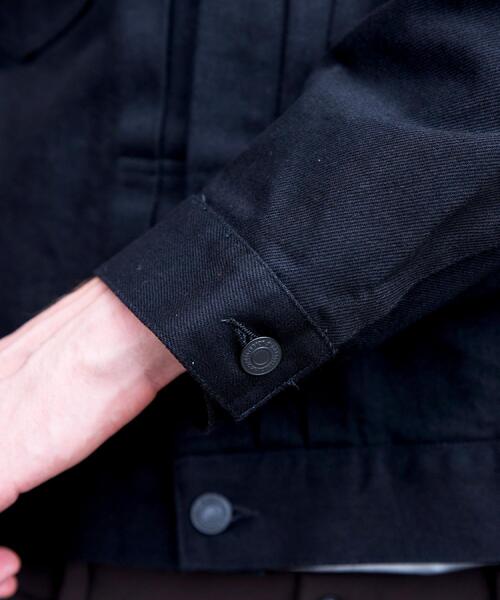 DRESSTERIOR(ドレステリア)の「【セットアップ可】CONEデニム レザーカラーブラックGジャン(ブルゾン・メンズ・ブラック・90/91/92)」の11枚目の写真