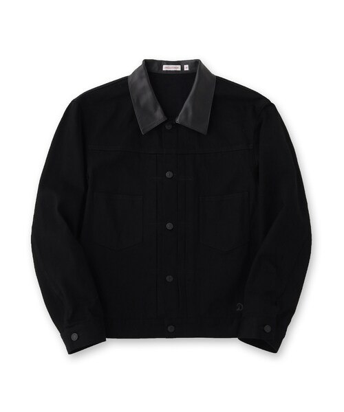 DRESSTERIOR(ドレステリア)の「【セットアップ可】CONEデニム レザーカラーブラックGジャン(ブルゾン・メンズ・ブラック・90/91/92)」の13枚目の写真