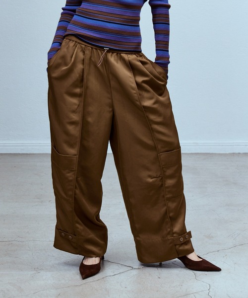 THINGS THAT MATTER（シングス ザット マター）の「NYLON TWILL EASY WORK PANTS / ナイロン ツイル イージー ワーク パンツ（その他パンツ・レディース・イエロー/キャメル/ネイビー・FREE）」の8枚目の写真
