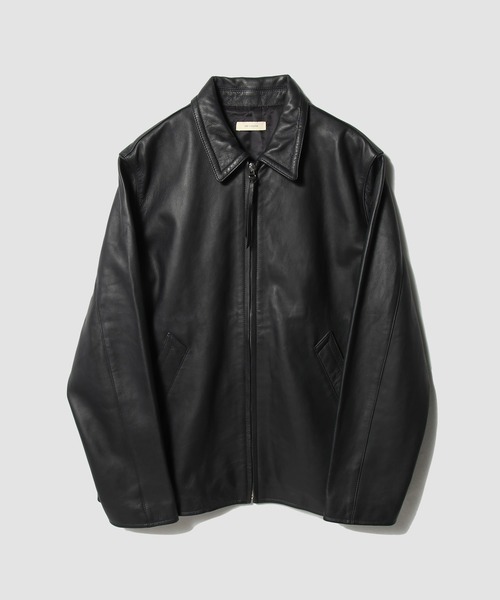 COLUMN(コラム)の「COLUMN / シープレザージャケット<THE COLUMN>(ライダースジャケット・メンズ・ネイビー・LARGE/MEDIUM)」の8枚目の写真