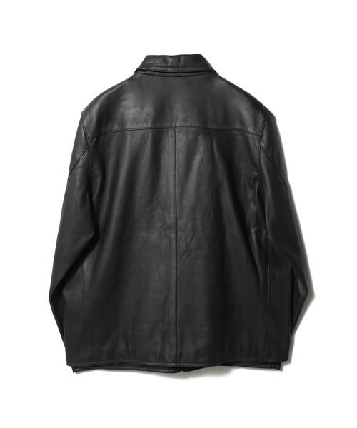 COLUMN(コラム)の「COLUMN / シープレザージャケット<THE COLUMN>(ライダースジャケット・メンズ・ネイビー・LARGE/MEDIUM)」の10枚目の写真