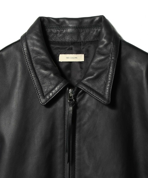 COLUMN(コラム)の「COLUMN / シープレザージャケット<THE COLUMN>(ライダースジャケット・メンズ・ネイビー・LARGE/MEDIUM)」の11枚目の写真
