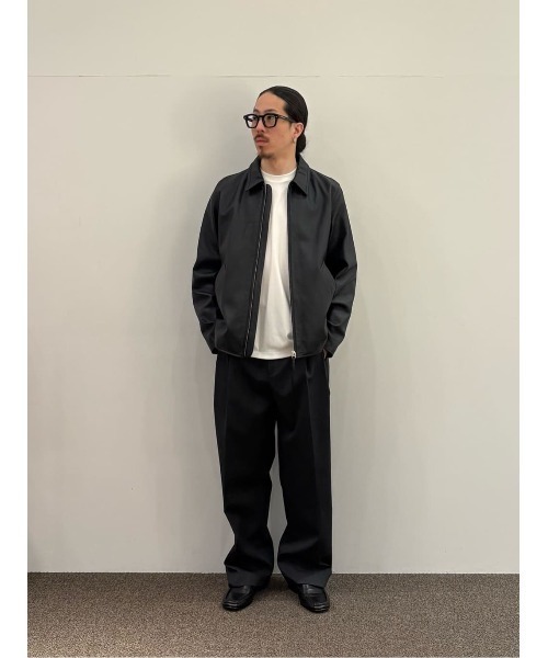 COLUMN(コラム)の「COLUMN / シープレザージャケット<THE COLUMN>(ライダースジャケット・メンズ・ネイビー・LARGE/MEDIUM)」の13枚目の写真