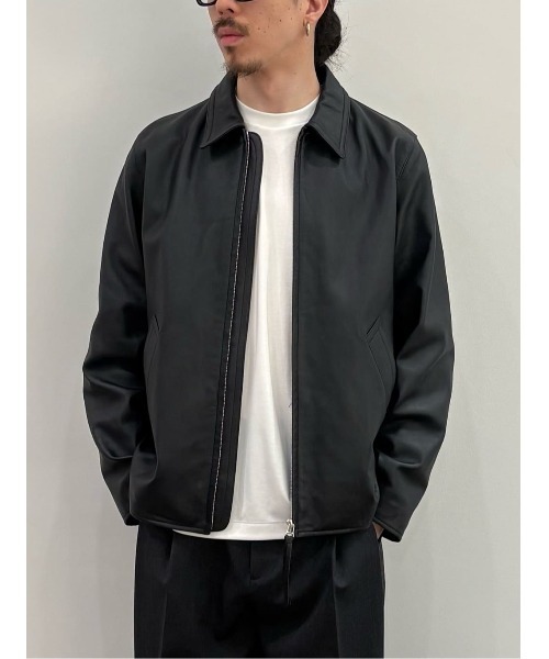 COLUMN(コラム)の「COLUMN / シープレザージャケット<THE COLUMN>(ライダースジャケット・メンズ・ネイビー・LARGE/MEDIUM)」の14枚目の写真