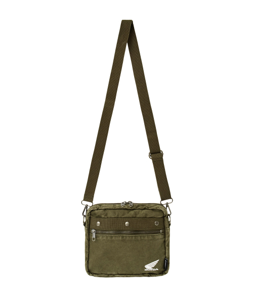 PHYPS MOTORCYCLE(フィップスモーターサイクル)の「Washed Field Mini Cross Bag Khaki(メッセンジャーバッグ・レディース・その他・FREE)」の1枚目の写真