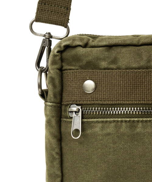 PHYPS MOTORCYCLE(フィップスモーターサイクル)の「Washed Field Mini Cross Bag Khaki(メッセンジャーバッグ・レディース・その他・FREE)」の5枚目の写真
