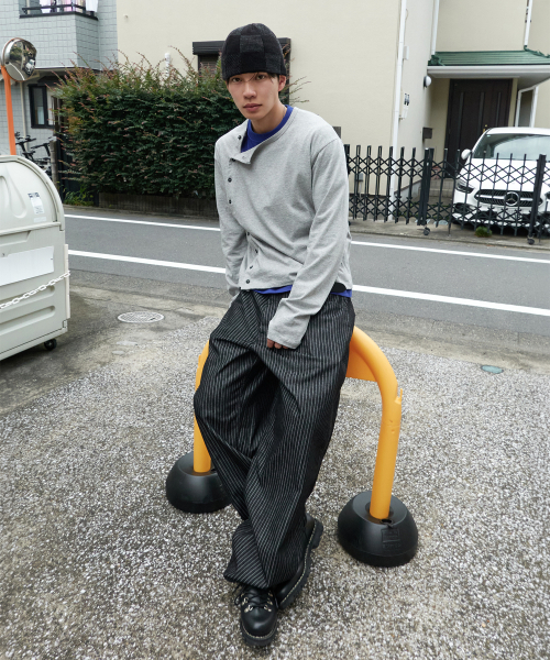 XERO（ゼロ）の「ストライプワイドカーブドデニムパンツ [ブラック]（デニムパンツ・レディース・その他・MEDIUM/LARGE/X-LARGE）」の2枚目の写真