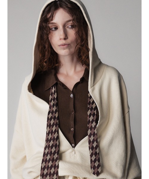 ELCHELE(エルチェレ)の「COZY FRENCH TERRY AIO(つなぎ/オールインワン・レディース・アイボリー/ミント/ブラック・38/36)」の15枚目の写真