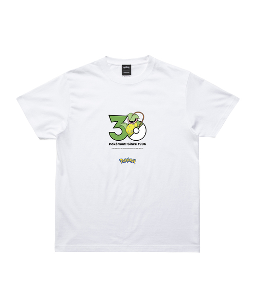 ZOZOSPOT(ゾゾスポット)の「Pokemon 30th Anniversary 1025 T-shirt 「ウツボット」(Tシャツ/カットソー・レディース・ホワイト・SMALL/MEDIUM/LARGE/X-LARGE/XX-LARGE/150cm/160cm/XXX-LARGE/100cm/110cm/120cm/130cm/140cm)」の1枚目の写真