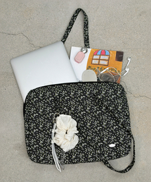 RONRON（ロンロン）の「PATTERN LAPTOP BAG FLORAL BLACK（PC・タブレットケース）」