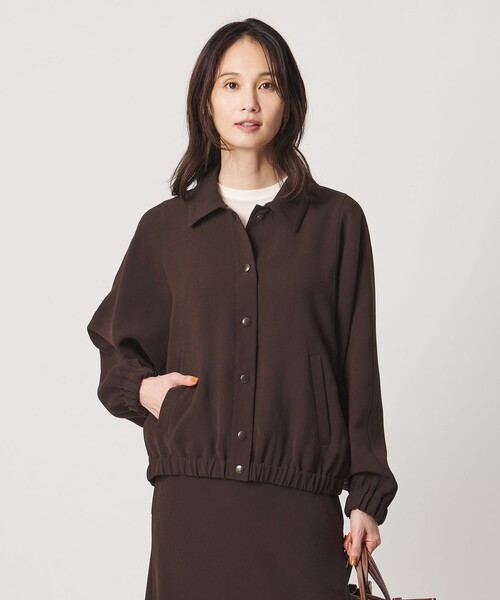 UNITED ARROWS(ユナイテッドアローズ)の「COMFY ブルゾン ‐ウォッシャブル 防汚 UVカット‐(ブルゾン・レディース・ブラック/ダークブラウン・FREE)」の3枚目の写真