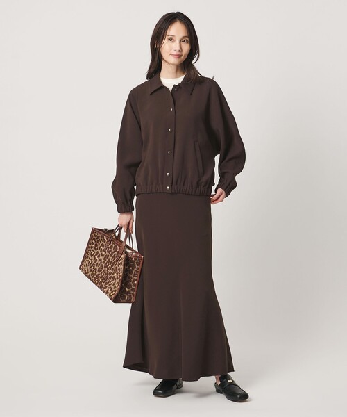 UNITED ARROWS(ユナイテッドアローズ)の「COMFY ブルゾン ‐ウォッシャブル 防汚 UVカット‐(ブルゾン・レディース・ブラック/ダークブラウン・FREE)」の5枚目の写真