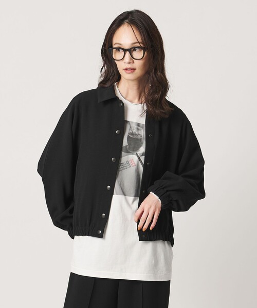 UNITED ARROWS(ユナイテッドアローズ)の「COMFY ブルゾン ‐ウォッシャブル 防汚 UVカット‐(ブルゾン・レディース・ブラック/ダークブラウン・FREE)」の6枚目の写真