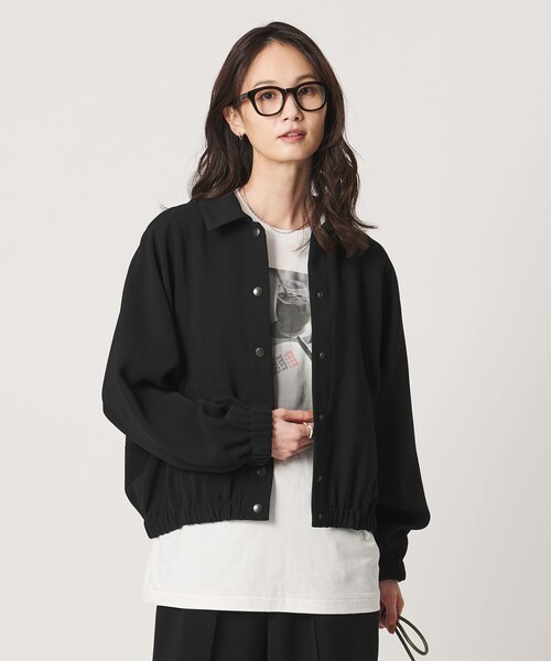 UNITED ARROWS(ユナイテッドアローズ)の「COMFY ブルゾン ‐ウォッシャブル 防汚 UVカット‐(ブルゾン・レディース・ブラック/ダークブラウン・FREE)」の7枚目の写真
