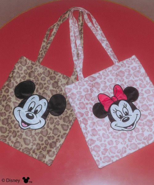 4GEEKS BY SPIRALGIRL(フォーギークスバイスパイラルガール)の「【Disney/ディズニー/ミッキ-マウス】レオパードトートバッグ(トートバッグ・レディース・ベージュ・FREE)」の6枚目の写真