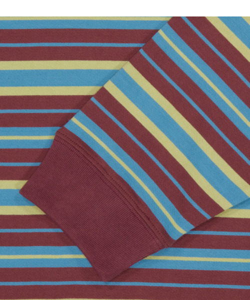 WKNDRS(ウィーキャンドース)の「MULTI STRIPE LS Tシャツ (バーガンディ)(Tシャツ/カットソー・レディース・その他・LARGE/MEDIUM/X-LARGE/SMALL)」の4枚目の写真