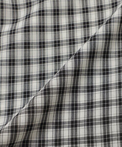 MACKINTOSH PHILOSOPHY(マッキントッシュ フィロソフィー)の「GREY LABEL チェックオープンカラーシャツ(シャツ/ブラウス・レディース・グリーン系その他4/ブラック・2/6)」の6枚目の写真