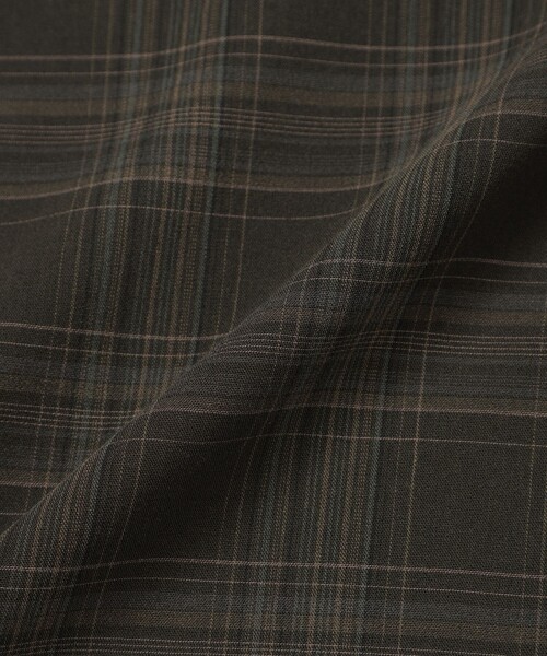 MACKINTOSH PHILOSOPHY(マッキントッシュ フィロソフィー)の「GREY LABEL チェックオープンカラーシャツ(シャツ/ブラウス・レディース・グリーン系その他4/ブラック・2/6)」の7枚目の写真