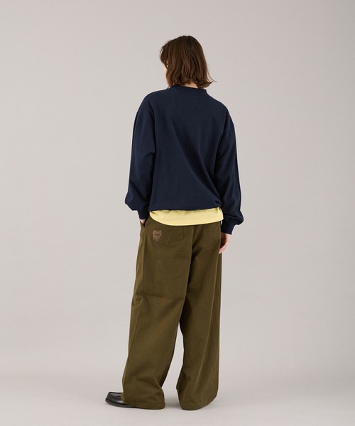 ONCILY(オンシェリー)の「MELTING HEART WIDE CHINO PANTS / メルティングハートワイドチノパンツ(チノパンツ・メンズ・ブラウン/ベージュ/カーキ・SMALL/MEDIUM/LARGE)」の9枚目の写真