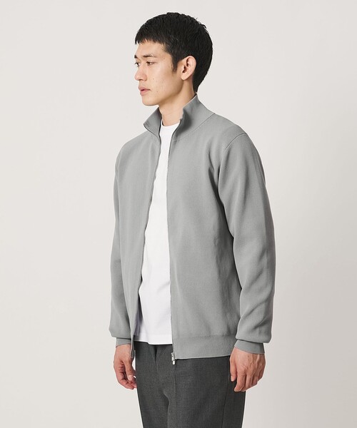 UNITED ARROWS（ユナイテッドアローズ）の「ポリエステル ドライバーズニット UA COZY ウォッシャブル（カーディガン/ボレロ・メンズ・ブラック/ライトグレー・XL/L/S/M）」の6枚目の写真