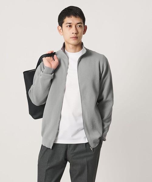 UNITED ARROWS（ユナイテッドアローズ）の「ポリエステル ドライバーズニット UA COZY ウォッシャブル（カーディガン/ボレロ・メンズ・ブラック/ライトグレー・XL/L/S/M）」の7枚目の写真