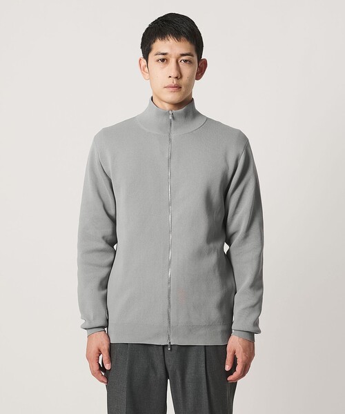 UNITED ARROWS（ユナイテッドアローズ）の「ポリエステル ドライバーズニット UA COZY ウォッシャブル（カーディガン/ボレロ・メンズ・ブラック/ライトグレー・XL/L/S/M）」の9枚目の写真